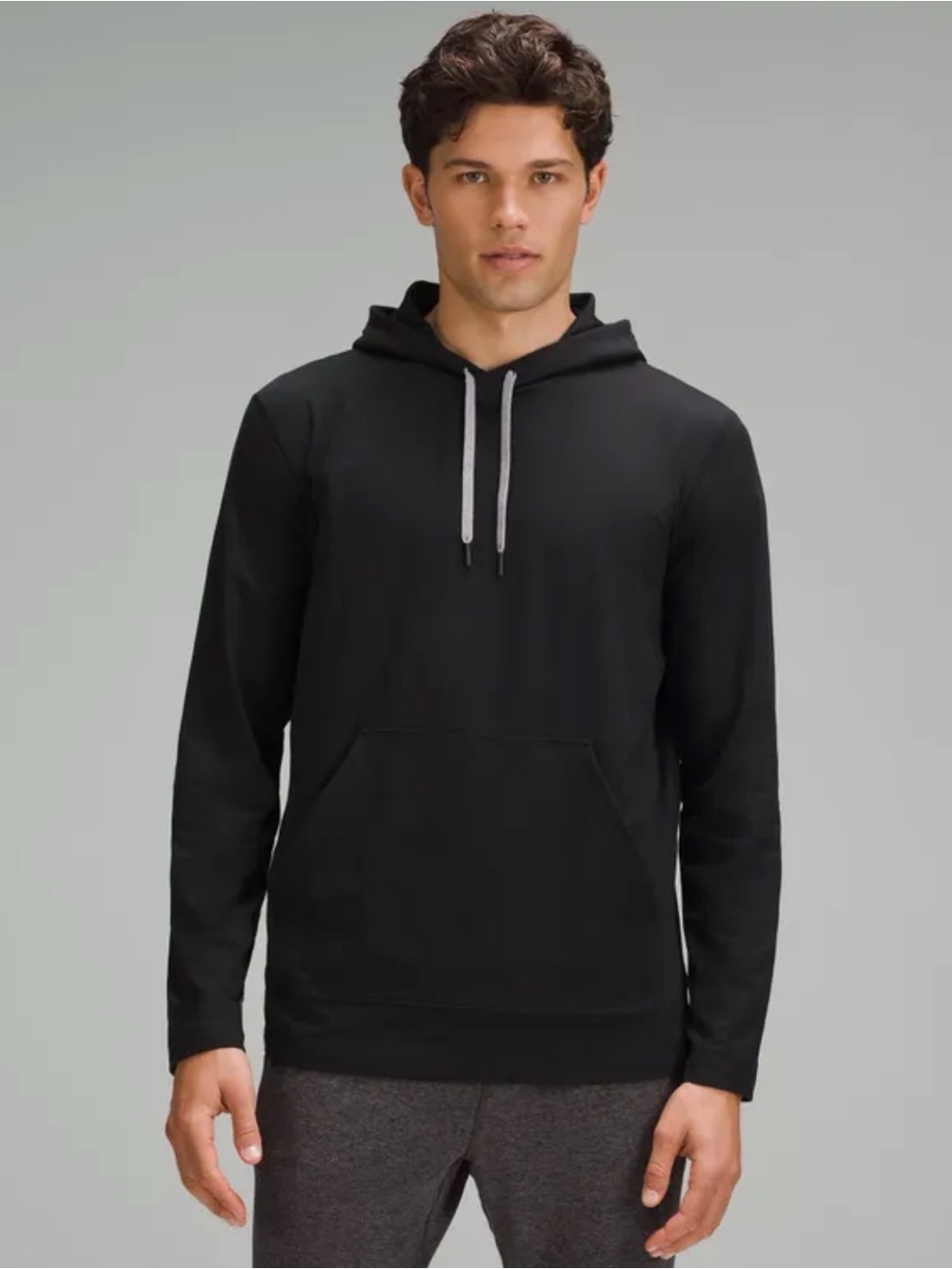 Lululemon Athletica Soft Jersey Pullover Hoodie Men's Long Sleeve Shirts Sz: XL